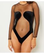 Body intero nero senza ferretto Intrigante