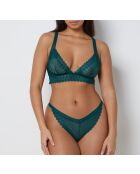 Soutien-gorge sans armatures Gravure vert sapin