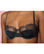 Antracietkleurige beugelbeha nr. 9 Twist