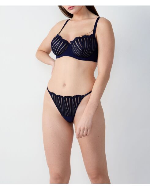 Prachtige marineblauwe bh met beugel nr. 9