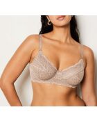 Soutien-gorge avec armatures Idole taupe