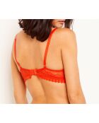 Oranje push-up bh met diamanten en beugel nr. 2