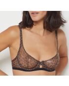 Sujetador marrón con aros Merveille