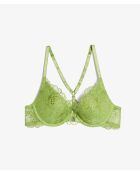 Sujetador Push-up Conquise anis con aros