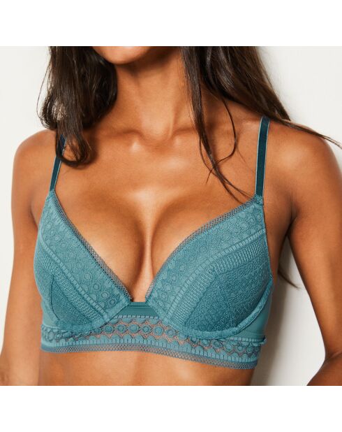 Crush groene push-up bh met beugel