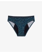 Groen menstruatiebroekje met Aya Print