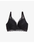 No 5 Cosy draadloze zwarte beugelbeha