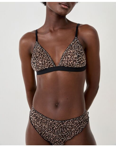 Soutien-gorge sans armatures Pelage noir