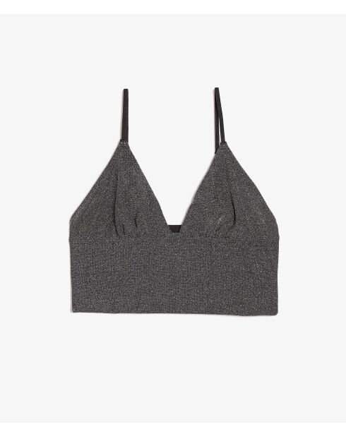 Soutien-gorge sans armatures Sparkling argent
