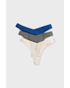 Lot de 3 tangas John Multicolore