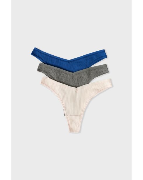 Set de 3 tangas John multicolores