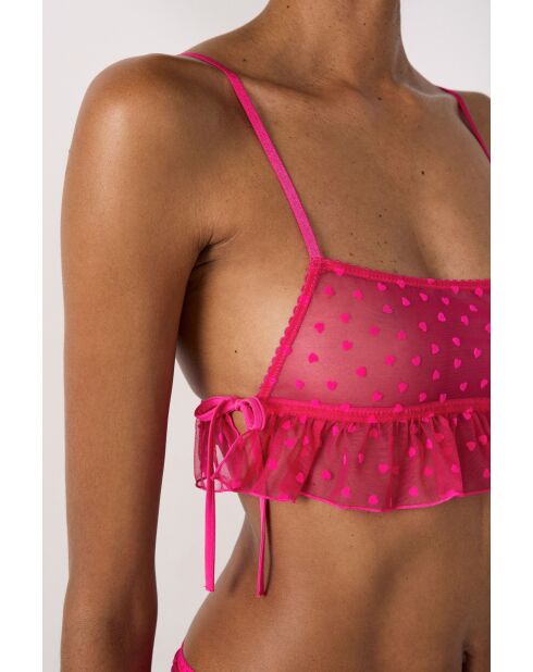 Sujetador sin aros Voleuse fucsia