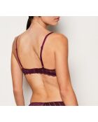 Illusions pflaumenfarbener Push-up-BH mit Bügel