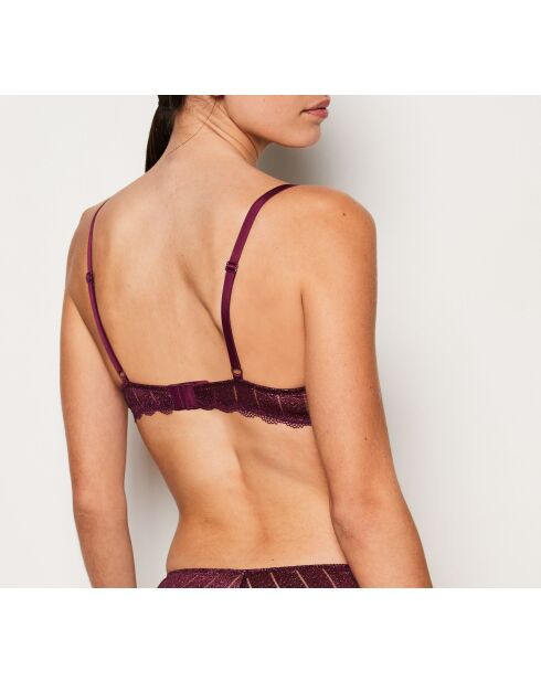 Illusions pflaumenfarbener Push-up-BH mit Bügel