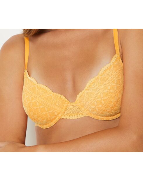 Zonnegele bh met beugel nr. 4 Idole