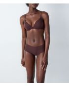 Pure Fit Push-up-BH in Schokolade mit Bügel