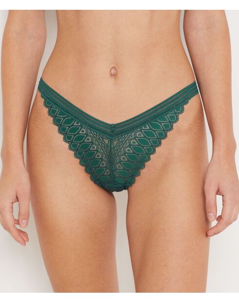 Tanga Gravur tannengrün