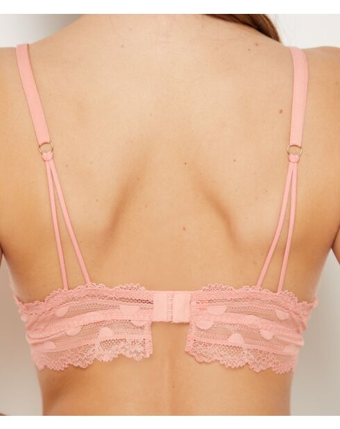 Kunstzinnige roze push-up bh met beugel nr. 3