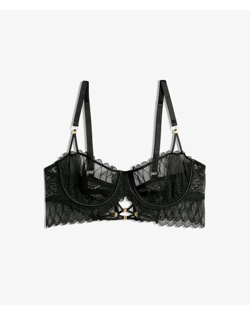 Intensiver schwarzer BH mit Bügel Nr. 9