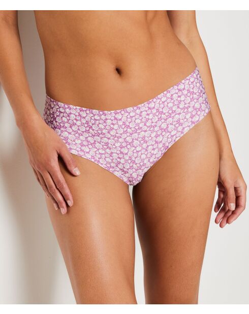 Shorty Confort Print W24 fond rose