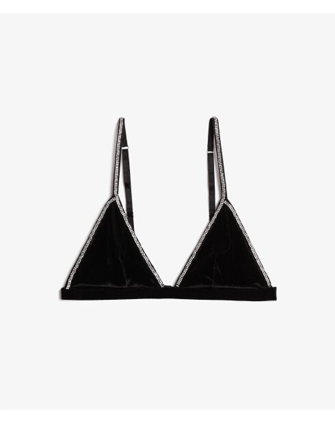 Sujetador negro sin aros Malicieuse