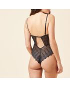 Fabuleuse, einteiliger Body ohne Bügel, schwarz