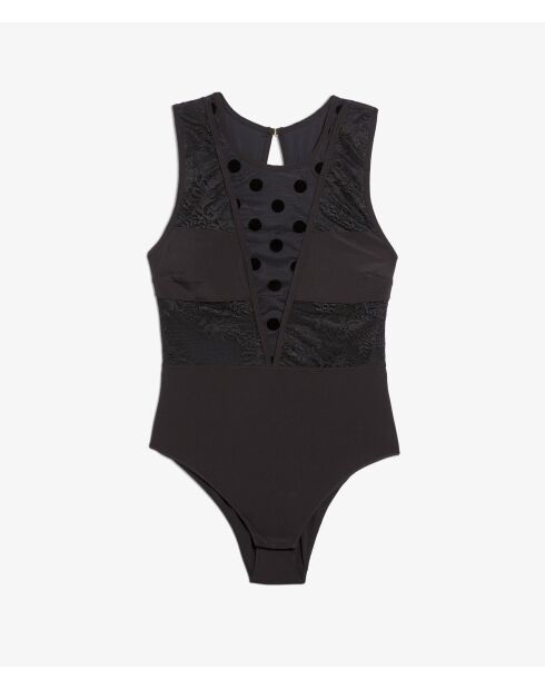 Love Affair Post Op zwarte bodysuit uit één stuk zonder beugel