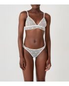 Fruitige witte bh zonder beugel