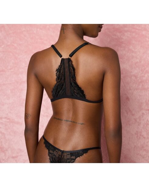 Sensuelle schwarzer Bügel-BH