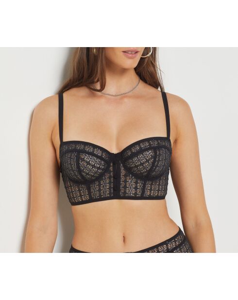 Zwarte bh met beugel No. 9 Guest