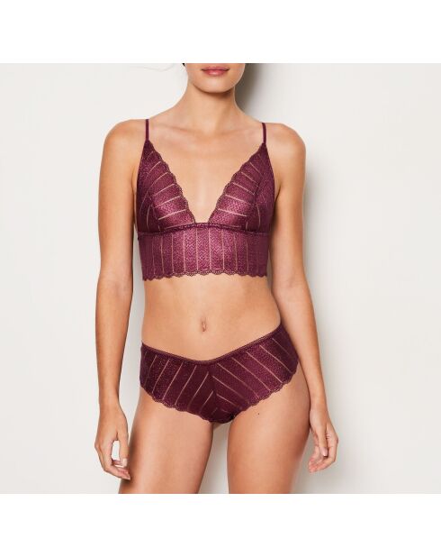 Sujetador sin aros Illusions Plum