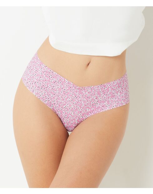 Shorty Comfort Print roze achtergrond