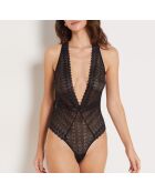 Einteiliger Body ohne Rahmen Schwarze Gravur