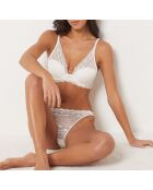 #3 Kunstzinnige ecru push-up bh met beugel