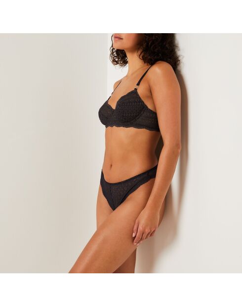 Antracietkleurige string van idole