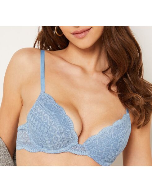 Idole blauwe push-up bh met beugel nr. 2