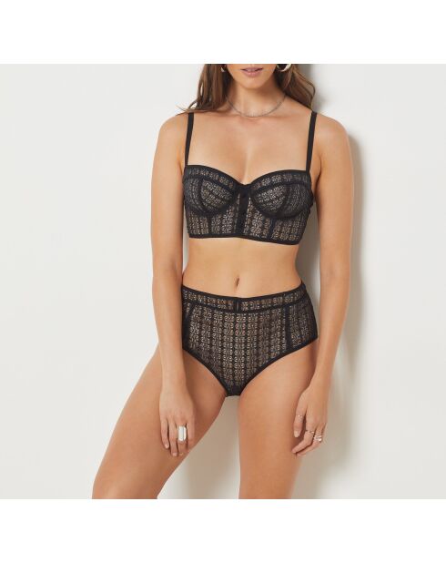 Zwarte bh met beugel No. 9 Guest