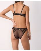 Zwarte masquerade push-up bh met beugel