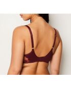 Soutien-gorge avec armatures Idylle bordeaux grenat