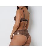 Sujetador marrón con aros Merveille