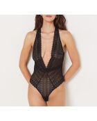 Einteiliger Body ohne Rahmen Schwarze Gravur