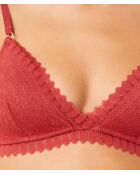 Sujetador sin aros en terracota Diamant