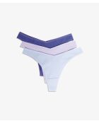 Lot de 3 tangas John multicolores