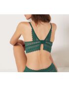 Push-up-BH mit Bügelgravur tannengrün