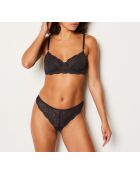 Antracietkleurige string van idole