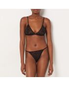 Soutien-gorge sans armatures Leop Slub noir