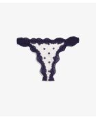 Perizoma Florish bianco/viola