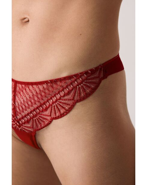 Tanga Rosace Rosso