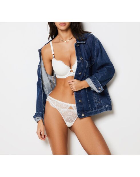 No.1 Escapade ecrufarbener Push-up-BH mit Bügel