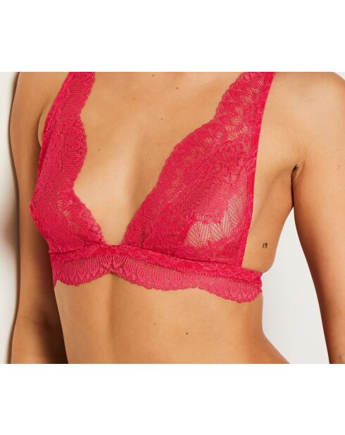 Sujetador rosa con aros Aria